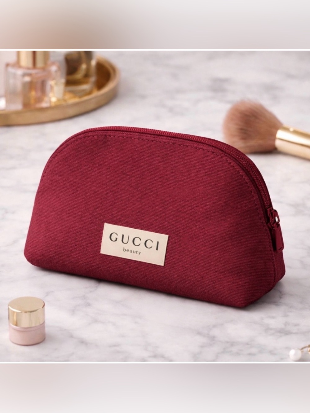 Brand new Gucci Beauty Deep Red Cosmetic
Bag